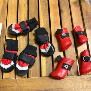 Dog boots 8 total